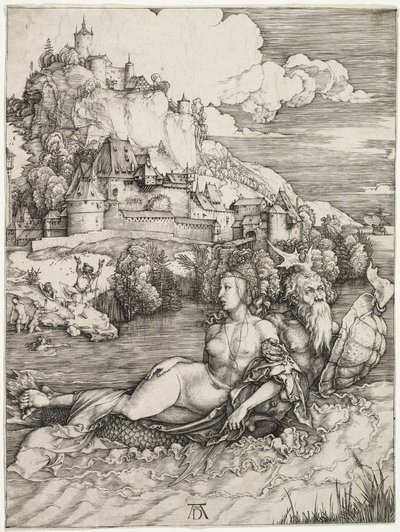 The Sea Monster, The Abduction of Amymone by Albrecht Dürer